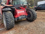2018 MANITOU MHT790 20000 LB DIESEL PNEUMATIC TELEHANDLER 22' REACH ENCLOSED CAB WITH HEAT AND AC 6352 HOURS STOCK # BF9748879-AMAGA - United Lift Equipment LLC