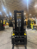2021 YALE ERC050VGN 5000 LB 36 VOLT ELECTRIC FORKLIFT 94/219" THREE STAGE MAST SIDE SHIFTER 662 HOURS NON-MARKING TIRES STOCK # BF979149-BUF