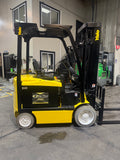 2021 YALE ERC050VGN 5000 LB 36 VOLT ELECTRIC FORKLIFT 94/219" THREE STAGE MAST SIDE SHIFTER 662 HOURS NON-MARKING TIRES STOCK # BF979149-BUF
