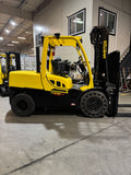 2023 HYSTER H120FT 12000 LB KUBOTA DIESEL FORKLIFT 102/209" 3 STAGE MAST SIDE SHIFTING FORK POSITIONER ONLY 986 HOURS STOCK # BF9455279-BUF