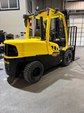 2023 HYSTER H120FT 12000 LB KUBOTA DIESEL FORKLIFT 102/209" 3 STAGE MAST SIDE SHIFTING FORK POSITIONER ONLY 986 HOURS STOCK # BF9455279-BUF