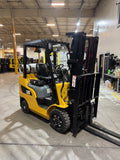 2023 CATERPILLAR 2C5000 5000 LB LP GAS FORKLIFT CUSHION 83/187" 3 STAGE MAST SIDE SHIFTER 921 HOURS STOCK # BF9114959-BUF