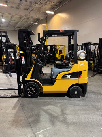 2023 CATERPILLAR 2C5000 5000 LB LP GAS FORKLIFT CUSHION 83/187" 3 STAGE MAST SIDE SHIFTER 887 HOURS STOCK # BF9114969-BUF