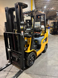 2023 CATERPILLAR 2C5000 5000 LB LP GAS FORKLIFT CUSHION 83/187" 3 STAGE MAST SIDE SHIFTER 887 HOURS STOCK # BF9114969-BUF