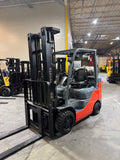 2022 TOYOTA 8FGCU30 LP GAS FORKLIFT 986 HOURS TREADED CUSHION TIRES 94/199 3 STAGE MAST SIDE SHIFTER STOCK # BF9125789-BUF