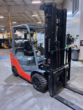 2022 TOYOTA 8FGCU30 LP GAS FORKLIFT 986 HOURS TREADED CUSHION TIRES 94/199 3 STAGE MAST SIDE SHIFTER STOCK # BF9125789-BUF