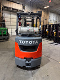 2022 TOYOTA 8FGCU30 LP GAS FORKLIFT 986 HOURS TREADED CUSHION TIRES 94/199 3 STAGE MAST SIDE SHIFTER STOCK # BF9125789-BUF
