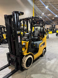 2021 CATERPILLAR/MITSUBISHI FGC25N 5000 LB LP GAS FORKLIFT CUSHION 83/187" 3 STAGE MAST SIDE SHIFTER 855 HOURS NON MARKING TIRES STOCK # BF9117849-BUF