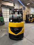 2021 CATERPILLAR/MITSUBISHI FGC25N 5000 LB LP GAS FORKLIFT CUSHION 83/187" 3 STAGE MAST SIDE SHIFTER 855 HOURS NON MARKING TIRES STOCK # BF9117849-BUF