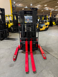2015 RAYMOND DSX40 4000 LB ELECTRIC FORKLIFT WALKIE STACKER 72/150 3 STAGE MAST CUSHION SIDE SHIFTER 7267 HOURS STOCK # BF926629-BUF - United Lift LLC