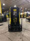 2021 HYSTER E80XN 8000 LB ELECTRIC FORKLIFT CUSHION 95/186" 3 STAGE MAST SIDE SHIFTER 740 HOURS STOCK # BF9156879-BUF - United Lift LLC