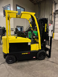 2021 HYSTER E80XN 8000 LB ELECTRIC FORKLIFT CUSHION 95/186" 3 STAGE MAST SIDE SHIFTER 740 HOURS STOCK # BF9156879-BUF - United Lift LLC