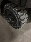 2021 HYSTER E80XN 8000 LB ELECTRIC FORKLIFT CUSHION 95/186" 3 STAGE MAST SIDE SHIFTER 740 HOURS STOCK # BF9156879-BUF - United Lift LLC