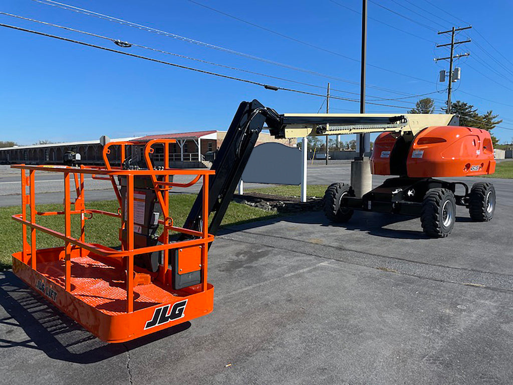 2013 JLG 460SJ TELESCOPIC STRAIGHT BOOM LIFT AERIAL LIFT WITH JIB ARM ...