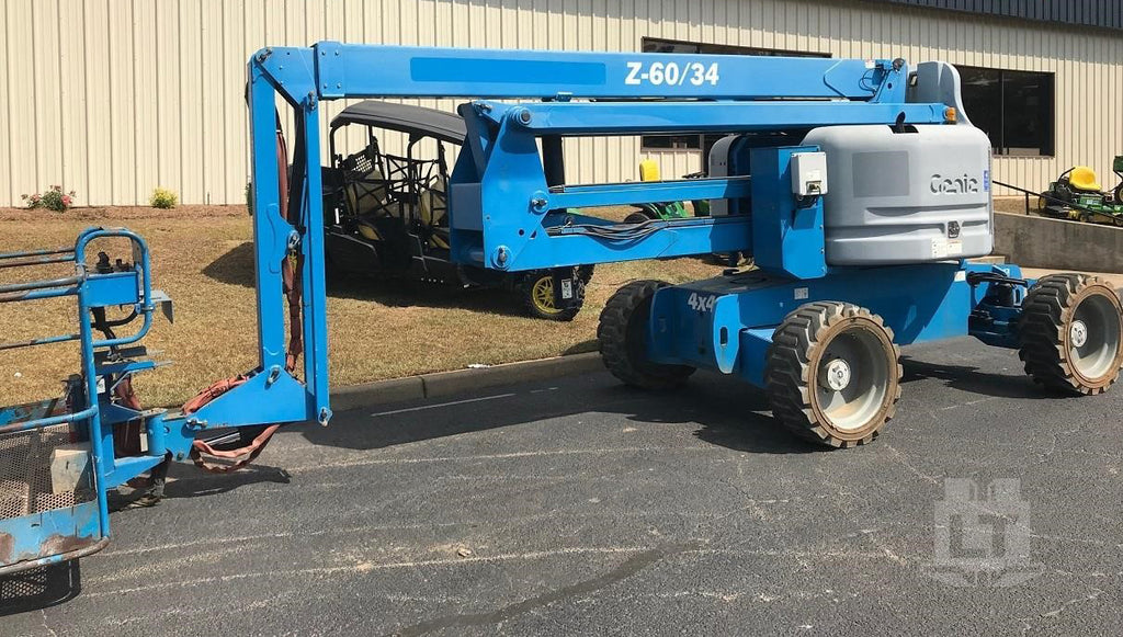 2012 GENIE Z60/34 BOOM MAN AERIAL SCISSOR LIFT 60 FOOT REACH DIESEL 4X4