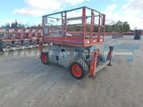 2011 SKYJACK SJ6826RT SCISSOR LIFT 26' REACH DIESEL PNEUMATIC TIRES OUTRIGGERS 1877 HOURS STOCK # BF9118519-WIB - United Lift Used & New Forklift Telehandler Scissor Lift Boomlift
