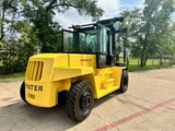 2000 HYSTER H300XL 30000 LB DIESEL FORKLIFT PNEUMATIC 144/147" 2 STAGE MAST SIDE SHIFTER ENCLOSED CAB ONLY 8391 HOURS STOCK # BF9591179-TXB - United Lift LLC
