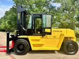 2000 HYSTER H300XL 30000 LB DIESEL FORKLIFT PNEUMATIC 144/147" 2 STAGE MAST SIDE SHIFTER ENCLOSED CAB ONLY 8391 HOURS STOCK # BF9591179-TXB - United Lift LLC