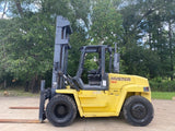 2004 HYSTER H190HD 19000 LB DIESEL FORKLIFT PNEUMATIC 164/212" 2 STAGE MAST SIDE SHIFTER 5474 HOURS STOCK # BF9591179-TXB - United Lift Equipment LLC