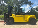 2006 HYSTER H550F 55000 LB CAPACITY DIESEL FORKLIFT PNEUMATIC 124" 2 STAGE MAST SIDE SHIFTING FORK POSITIONER DUAL DRIVE TIRES ENCLOSED CAB 3286 HOURS STOCK # BF92251149-TXB