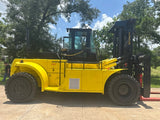 2006 HYSTER H550F 55000 LB CAPACITY DIESEL FORKLIFT PNEUMATIC 124" 2 STAGE MAST SIDE SHIFTING FORK POSITIONER DUAL DRIVE TIRES ENCLOSED CAB 3286 HOURS STOCK # BF92251149-TXB