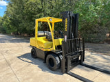2007 HYSTER H90FT 9000 LB LP GAS FORKLIFT DUAL DRIVE PNEUMATIC 94/195" 3 STAGE MAST SIDE SHIFTER 6008 HOURS STOCK # BF9251139-TXB - United Lift Equipment LLC