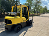 2007 HYSTER H90FT 9000 LB LP GAS FORKLIFT DUAL DRIVE PNEUMATIC 94/195" 3 STAGE MAST SIDE SHIFTER 6008 HOURS STOCK # BF9251139-TXB - United Lift Equipment LLC