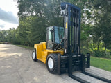 2013 YALE GDP360EC 36000 LB DIESEL FORKLIFT PNEUMATIC 162/183" 2 STAGE MAST SIDE SHIFTING FORK POSITIONER CAB WITH HEAT AND AC 7000 HOURS STOCK # BF9951179-TXB