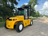 2013 YALE GDP360EC 36000 LB DIESEL FORKLIFT PNEUMATIC 162/183" 2 STAGE MAST SIDE SHIFTING FORK POSITIONER CAB WITH HEAT AND AC 7000 HOURS STOCK # BF9951179-TXB