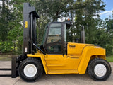 2013 YALE GDP360EC 36000 LB DIESEL FORKLIFT PNEUMATIC 162/183" 2 STAGE MAST SIDE SHIFTING FORK POSITIONER CAB WITH HEAT AND AC 7000 HOURS STOCK # BF9951179-TXB