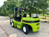 2015 CLARK C70 15500 LB CAPACITY LP GAS FORKLIFT PNEUMATIC 110" 2 STAGE MAST SIDE SHIFTING FORK POSITIONER 5906 HOURS STOCK # BF9424479-TXB - United Lift LLC