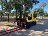 2018 HYSTER H155FT 15500 LB LP GAS FORKLIFT PNEUMATIC 128/173" 2 STAGE MAST SIDE SHIFTING FORK POSITIONER 2914 HOURS STOCK # BF9526159-TXB