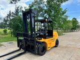 2016 HYUNDAI 70D-9 15500 LB DIESEL FORKLIFT DUAL DRIVE PNEUMATIC 119/157" 2 STAGE MAST SIDE SHIFTER 3445 HOURS STOCK # BF9445139-TXB - United Lift LLC