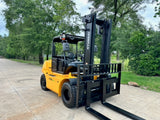 2016 HYUNDAI 70D-9 15500 LB DIESEL FORKLIFT DUAL DRIVE PNEUMATIC 119/157" 2 STAGE MAST SIDE SHIFTER 3445 HOURS STOCK # BF9445139-TXB - United Lift LLC