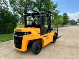 2016 HYUNDAI 70D-9 15500 LB DIESEL FORKLIFT DUAL DRIVE PNEUMATIC 119/157" 2 STAGE MAST SIDE SHIFTER 3445 HOURS STOCK # BF9445139-TXB - United Lift LLC