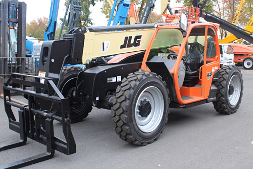 2019 JLG 742 7000 LB DIESEL TELESCOPIC FORKLIFT TELEHANDLER 4WD 2411 H ...