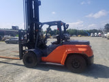 2015 TOYOTA 8FGU80 17500 LB LP GAS FORKLIFT PNEUMATIC 154/212" 2 STAGE MAST SIDE SHIFTER 4527 HOURS STOCK # BF9591139-DIENC - United Lift Equipment LLC