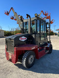 2018 TAYLOR X160 16000 LB CAPACITY DIESEL FORKLIFT DUAL DRIVE PNEUMATIC 110/132 2 STAGE MAST SIDE SHIFTER FORK POSITIONER ENCLOSED CAB 7200 HOURS STOCK # BF9791139-RIL - United Lift Equipment LLC