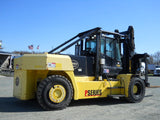 2015 HOIST P550 55000 LB DIESEL FORKLIFT PNEUMATIC 154/144" 2 STAGE MAST SIDE SHIFTING FORK POSITIONER ENCLOSED CAB ONLY 2,065 HOURS STOCK # BF91591179-DIENC - United Lift Equipment LLC