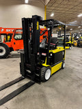 2019 YALE ERC070VG 7000 LB ELECTRIC FORKLIFT CUSHION 90/187" 3 STAGE MAST SIDE SHIFTING FORK POSITINER ONLY 979 HOURS STOCK # BF9197919-BUF - United Lift Equipment LLC