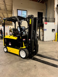 2019 YALE ERC070VG 7000 LB ELECTRIC FORKLIFT CUSHION 90/187" 3 STAGE MAST SIDE SHIFTING FORK POSITINER ONLY 979 HOURS STOCK # BF9197919-BUF - United Lift Equipment LLC