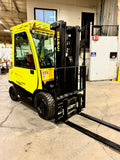 2020 HYSTER H50FT 5000 LB LP GAS FORKLIFT PNEUMATIC 89/195" 3 STAGE MAST SIDE SHIFTING FORK POSITIONER ENCLOSED CAB with HEAT 863 HOURS STOCK # BF9211329-BUF - United Lift Equipment LLC