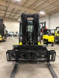 2016 YALE GDP110VX 11000 LB DIESEL FORKLIFT PNEUMATIC 94/185" 3 STAGE MAST ENCLOSED HEATED CAB 1675 HOURS STOCK # BF9349159-BUF - United Lift Equipment LLC