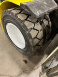 2016 YALE GDP110VX 11000 LB DIESEL FORKLIFT PNEUMATIC 94/185" 3 STAGE MAST ENCLOSED HEATED CAB 1675 HOURS STOCK # BF9349159-BUF - United Lift Equipment LLC