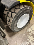 2016 YALE GDP110VX 11000 LB DIESEL FORKLIFT PNEUMATIC 94/185" 3 STAGE MAST ENCLOSED HEATED CAB 1675 HOURS STOCK # BF9349159-BUF - United Lift Equipment LLC