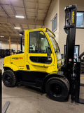 2021 HYSTER H155FT 15500 LB DIESEL FORKLIFT PNEUMATIC 127/173" 2 STAGE CLEAR VIEW MAST SIDE SHIFTING FORK POSITIONER ENCLOSED CAB HEAT & AC 1,155 HOURS STOCK # BF9593139-BUF