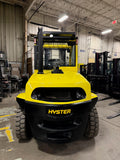 2021 HYSTER H155FT 15500 LB DIESEL FORKLIFT PNEUMATIC 127/173" 2 STAGE CLEAR VIEW MAST SIDE SHIFTING FORK POSITIONER ENCLOSED CAB HEAT & AC 1,155 HOURS STOCK # BF9593139-BUF
