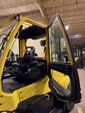 2021 HYSTER H155FT 15500 LB DIESEL FORKLIFT PNEUMATIC 127/173" 2 STAGE CLEAR VIEW MAST SIDE SHIFTING FORK POSITIONER ENCLOSED CAB HEAT & AC 1,155 HOURS STOCK # BF9593139-BUF