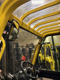 2021 HYSTER H155FT 15500 LB DIESEL FORKLIFT PNEUMATIC 127/173" 2 STAGE CLEAR VIEW MAST SIDE SHIFTING FORK POSITIONER ENCLOSED CAB HEAT & AC 1,155 HOURS STOCK # BF9593139-BUF
