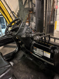 2021 HYSTER H155FT 15500 LB DIESEL FORKLIFT PNEUMATIC 127/173" 2 STAGE CLEAR VIEW MAST SIDE SHIFTING FORK POSITIONER ENCLOSED CAB HEAT & AC 1,155 HOURS STOCK # BF9593139-BUF